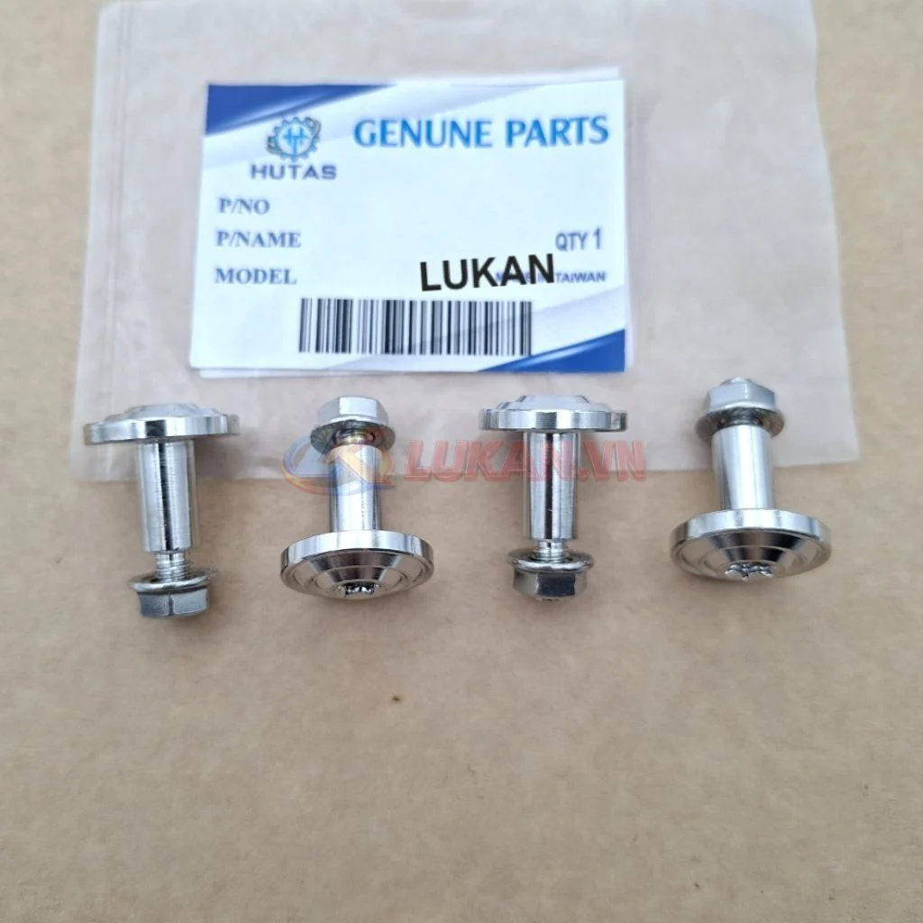 Bộ 4 ốc CNC, tán khâu inox treo nhựa đuôi sau xe DREAM.... - Ảnh 4