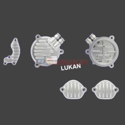 Bộ 4 nắp chụp đầu bò quylat 4 val CNC xe DREAM, WAVE, CUB....