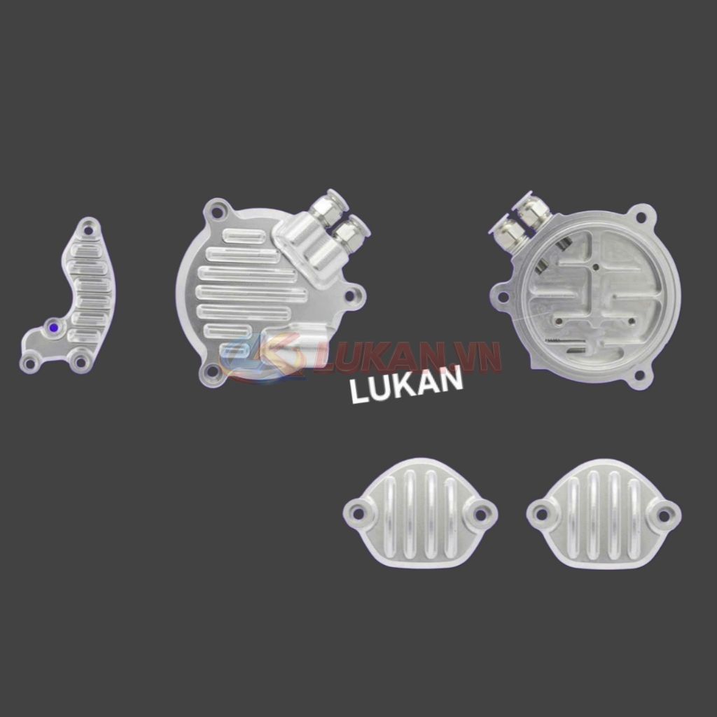 Bộ 4 nắp chụp đầu bò quylat 4 val CNC xe DREAM, WAVE, CUB....