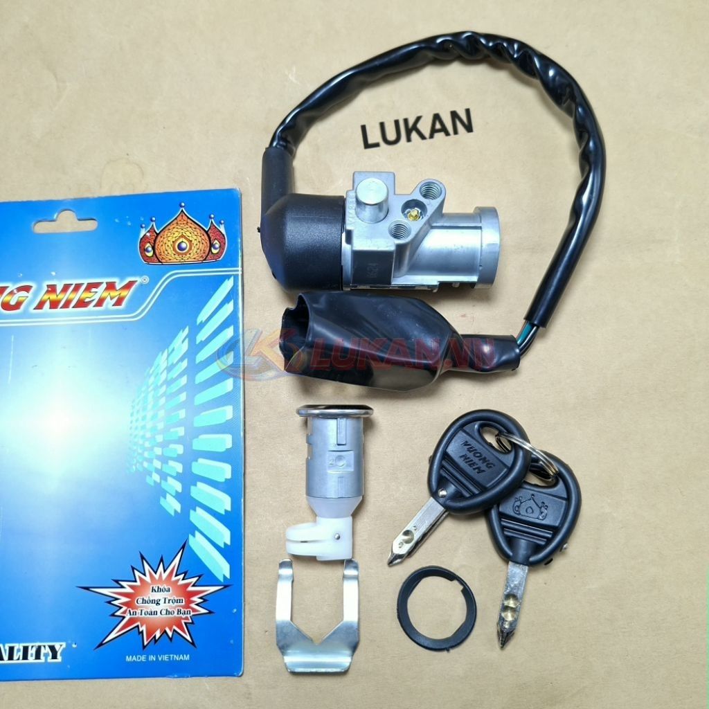Bộ ổ khóa, công tắc điện 6 cạnh xe FUTURE 1 đời đầu... chống đoãn - Ảnh 5