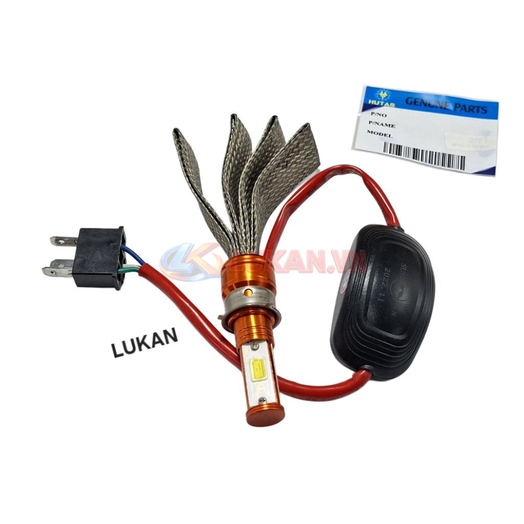 Bóng đèn pha led chân M5 xe DREAM, WAVE, FUTURE 1.... lưới tản nhiệt - Ảnh 4
