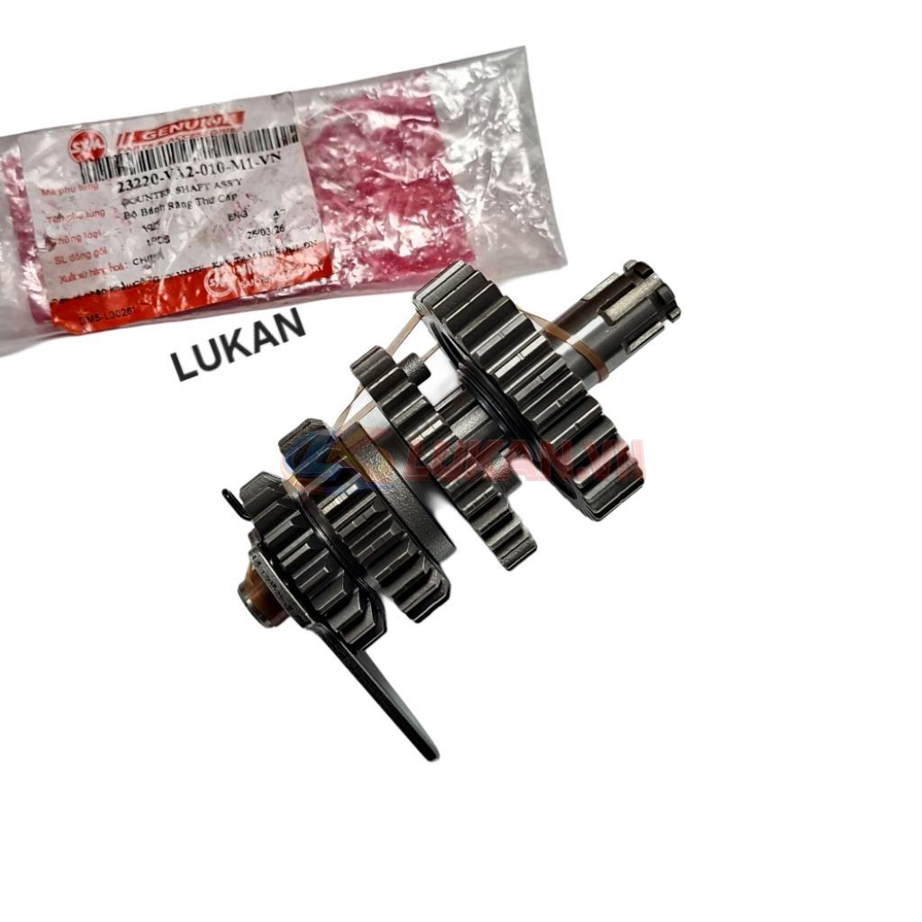 Bộ bánh răng, nhông số cốt tải thứ cấp zin SYM xe DREAM, WAVE, FUTURE 1.... 23220-VA2-010-M1-VN - Ảnh 6