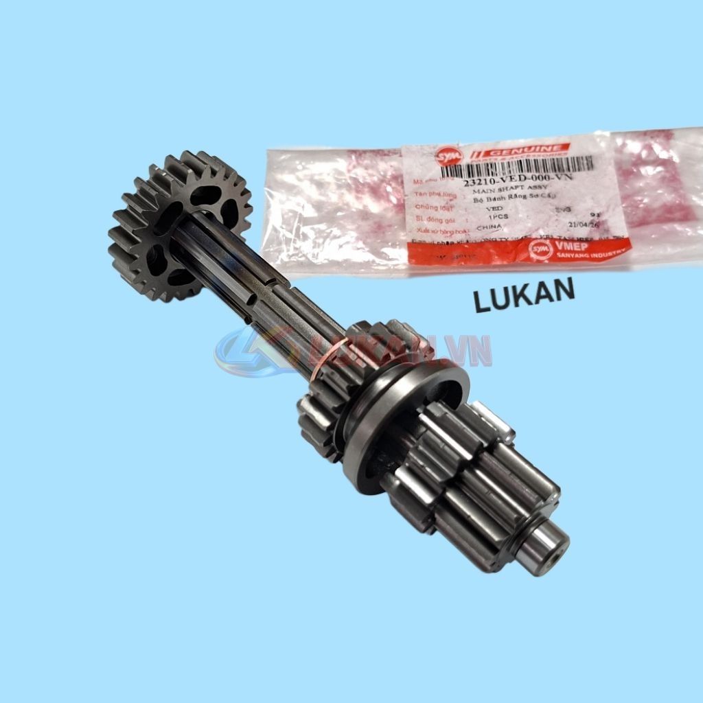 Bộ bánh răng, nhông số cốt nồi sơ cấp zin SYM xe DREAM, WAVE, FUTURE 1.... 23210-VED-000-VN - Ảnh 3