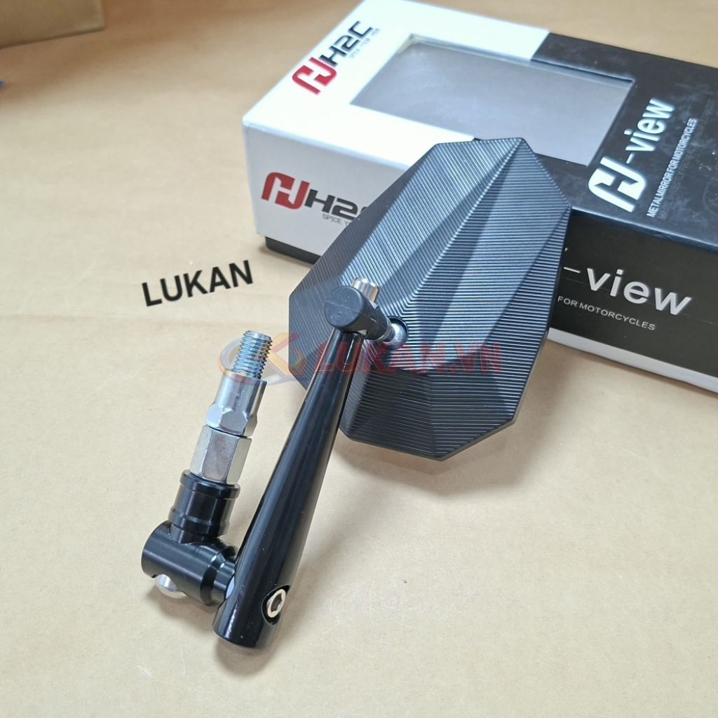 Gương kính chiếu hậu H2C chiếc lá xoay 360 xe WAVE, FUTURE, WINNER.... - Ảnh 3