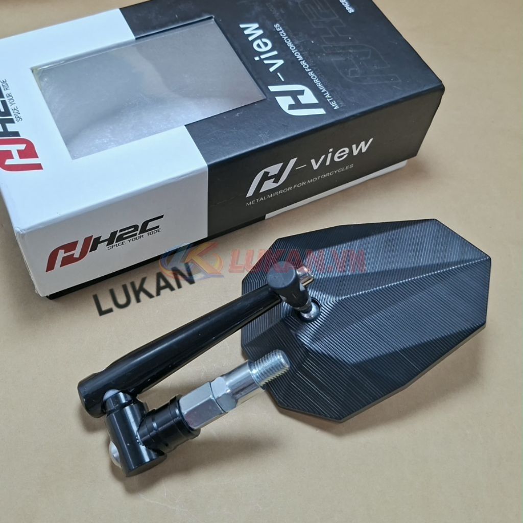 Gương kính chiếu hậu H2C chiếc lá xoay 360 xe WAVE, FUTURE, WINNER.... - Ảnh 5