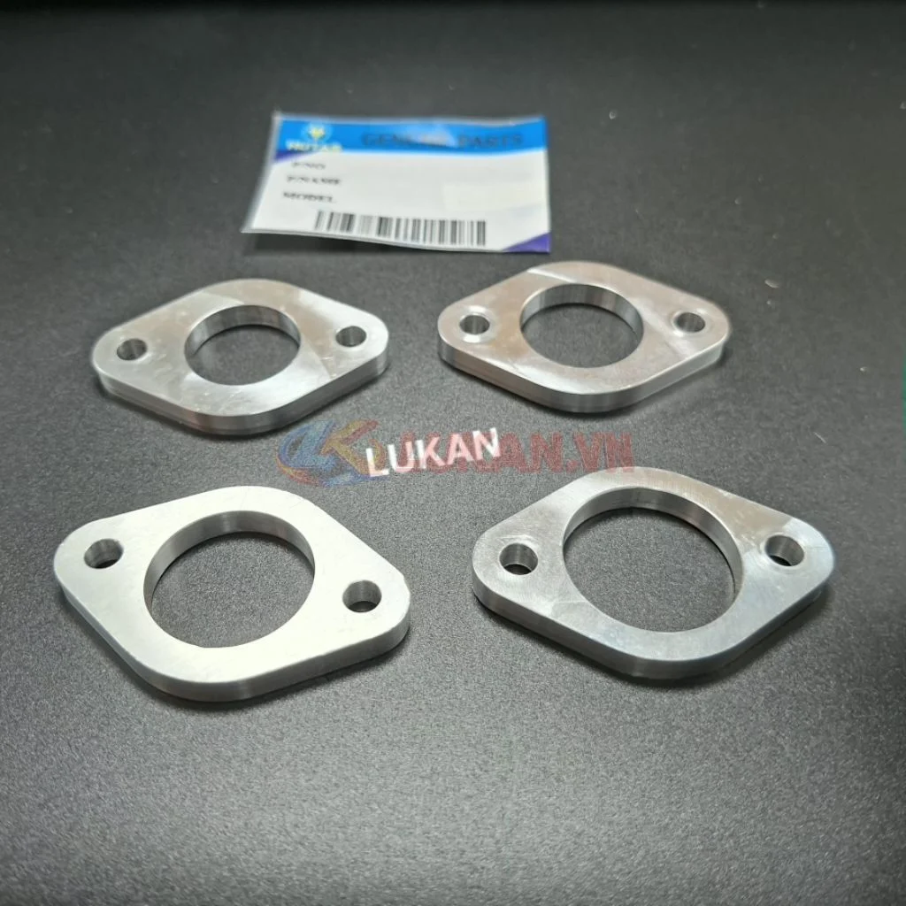 Thớt 6 ly CNC đôn co xăng xe DREAM, WAVE..... 24, 26, 28, 30mm - Ảnh 2