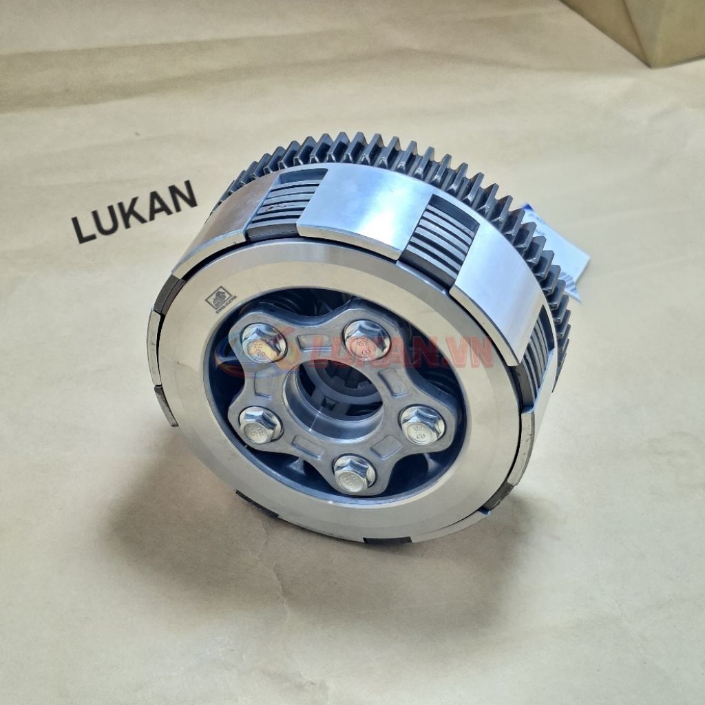 Bộ nồi côn sau 6 lá bố Redleo, chuồng heo CNC xe DREAM, WAVE.... 5 lò xo - Ảnh 5