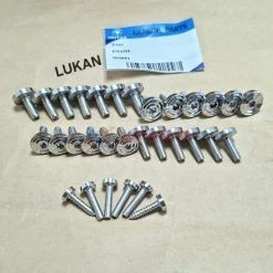 Bộ 31 ốc vít dàn áo inox CNC xe WINNER 150.... lục giác bông