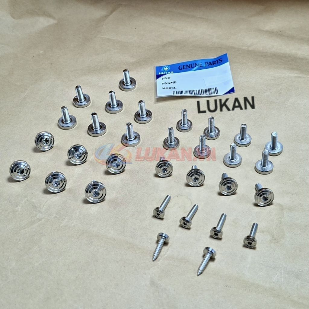 Bộ 31 ốc vít dàn áo inox CNC xe WINNER 150.... lục giác bông - Ảnh 8